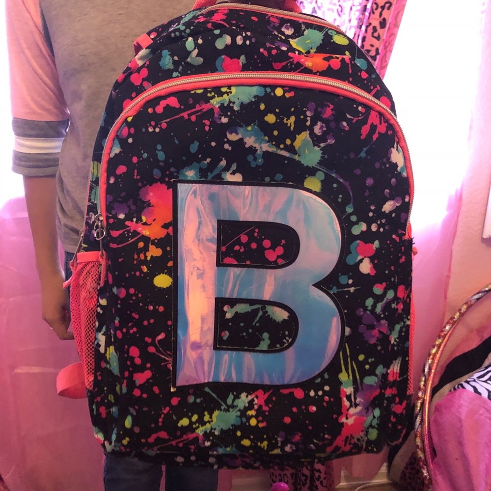 Justice “B” backpack !!! WITH LUNCH BOX! 💕